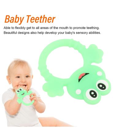 Frog Shape Silicone Baby Teether - Gum Massage Teething Toy for Infants | Ideal Present - Buy Online on GoSupps.com
