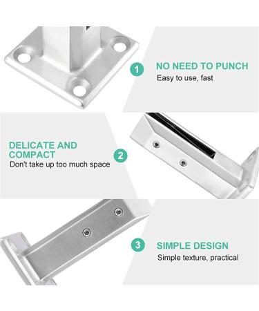 304 Stainless Steel Pool Clamp Glass Panel Pool Fence Staircase Bracket Spigot Balustrade Support Clamp Floor Deck Mount Fixed Glass Clip - Buy Online on GoSupps.com