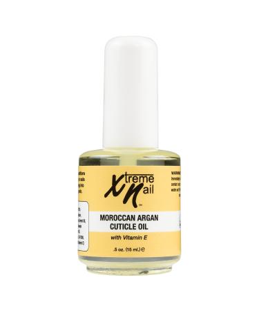 Xtreme Nail Moroccan Argan Cuticle Oil - Revitalizing Cuticle Oil with Vitamin E  Strengthen & Nourish Nails While Hydrating Cracked Cuticles  Optimal Nail Care Treatment - Cuticle Repair & Softener 0.5 Oz Moroccan Argan...