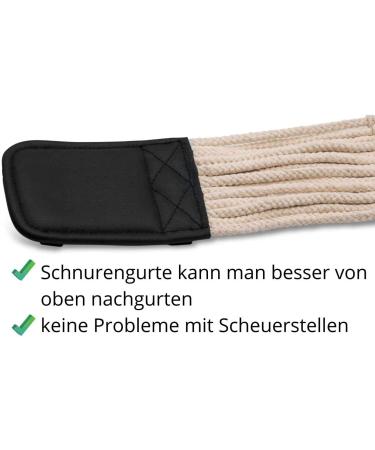 AMKA PRO Dressage Saddle Girth - Natural Cotton Cord Girth 90cm | Premium Quality for Comfortable Riding - Buy Online on GoSupps.com