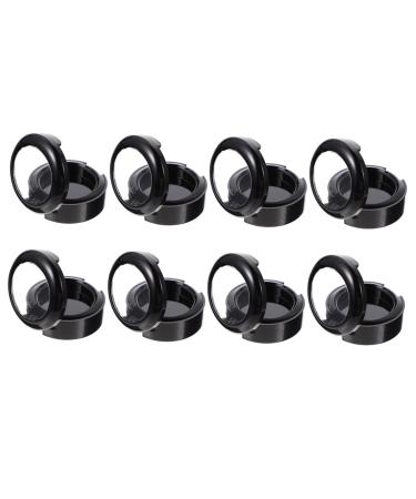 BESTYASH Bo te de Rangement pour Fards Paupi res Mono 26mm en Plastique L ger Noir Organisateur Cosm tique Compact pour Voyage et Maison Lot de 8 Pi ces
