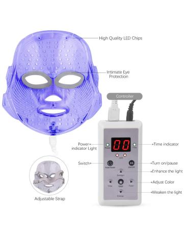 7 Colors Light Therapy Facial Mask for Home Use | Illuminate Your Skin - Buy Online on GoSupps.com