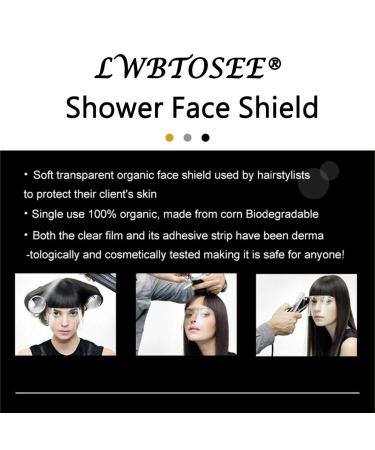 100pcs Disposable Shower Face Shields for Hair Salon and Permanent Makeup - Eye Protection Visors by LWBTOSEE - Buy Online on GoSupps.com