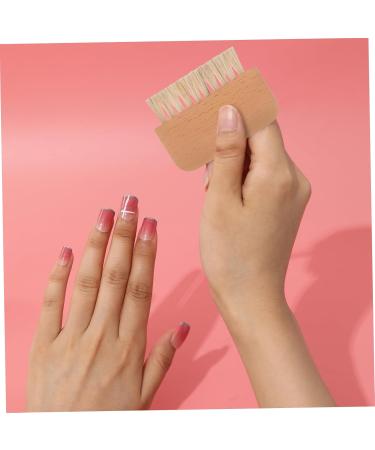 DRESSOOS Nail Cleaning Brush Duster Nail Dust Brush Wooden Handle Nail Brush Fingernails Cleaning Brush Nail Supplies Nail Scrubber Nail Scrub Brush Fingernail Brush Manicure Log Cleaner - Buy Online on GoSupps.com