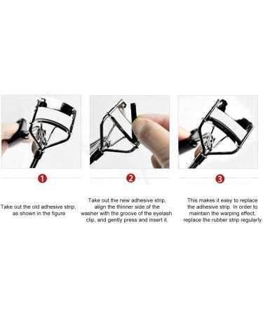 UKD Eyelash Curler Pads Curler Refills Eyelash Curler Refill Pads Silicone Curler Replacement Refills Pads for Universal Eyelash Curler with A Clear Storage Box (24 Pieces Black) - Buy Online on GoSupps.com