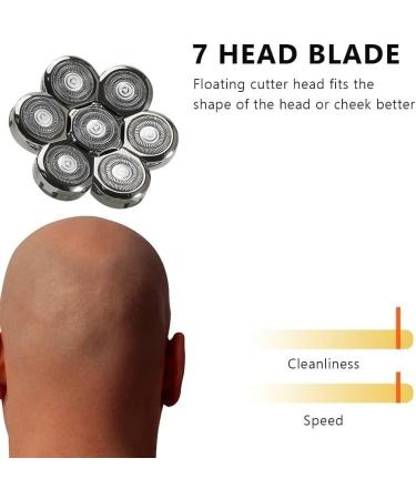 5 in 1 7D Electric Head Shaver for Bald Men - Waterproof Cordless Grooming Kit with LCD - Rechargeable Electric Head Shavers - Buy Online on GoSupps.com