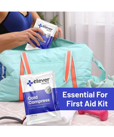Instant Cold Pack - Disposable Ice Packs for Injuries, Swelling, Muscle Strains | Cold Therapy for First Aid Kit, Athletes - 5x7 Inches 6 Pack - Buy Online on GoSupps.com