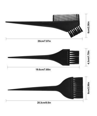 Jinlaili 6pcs Hair Dye Brush Set for DIY Salon Coloring - Complete Hair Coloring Tools Tanning Shell Combs & Ear Pads - Buy Online on GoSupps.com