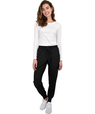 Green Town Women's Medical Nursing Jogger Scrub Pant - GT Performance | Medium | Black - Buy Online on GoSupps.com