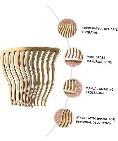 HAPINARY 1pc Hairpin Bride Hair Comb Handmade Hair Clip Wedding Headwear Wedding Hair Comb Wedding Headpiece Wedding Hair Barrette Bridal Side Combs Exquisite Hairdress Insert Comb Brass - Buy Online on GoSupps.com