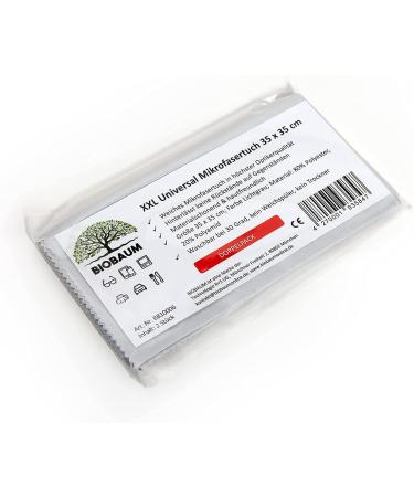 BIOBAUM XXL Glasses Cleaning Cloths 35x35 cm | Antistatic Lint-Free | Ideal for Glasses Screens Cell Phones & Laptops - Optician Quality Advantage Pack - Buy Online on GoSupps.com