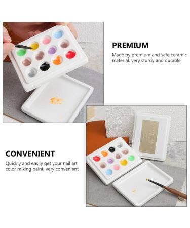 Buy Lurrose Children's Nail Polish Ceramic Color Cup | Nail Art Display & Mixing Palette for Creative Designs - Buy Online on GoSupps.com
