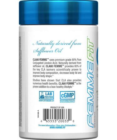 FEMME FIT - CLA80 Femme - Premium Grade Conjugated Linoleic Acid - 60 Count - Buy Online on GoSupps.com