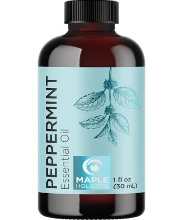 Pure Peppermint and Tea Tree Hair Oils Set - 1 Fl Oz for Hair Growth and Skin Care - Buy Online on GoSupps.com