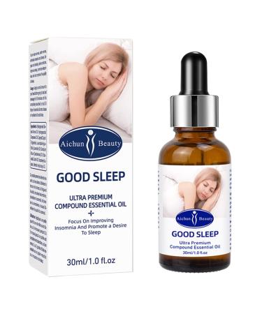 AICHUN BEAUTY Improve Good Sleep Ultra Premium Compound Essential Oil Promote a Desire to Sleep Relax Calm Nerves 30ml/1.0fl.oz