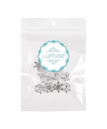 Lurrose 10pcs Crystal Spiral Hair Clips - Elegant Snowflake Hairpins for Women, Bridesmaid, and Bride - Buy Online on GoSupps.com