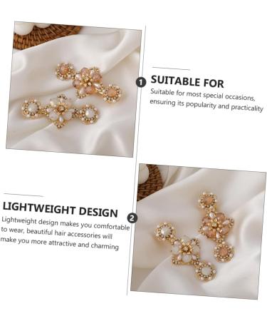 Ipetboom 1pc Hairpin Hair Pin Hair Clip Hair Barrettes Pearl Hair Barrette Floral Hair Accessories Hair Holder Decorations Holiday Fashion Hair Clamps Hair Styling Clip Bangs - Buy Online on GoSupps.com