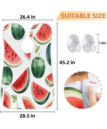 Summer Watermelon Beard Bib Apron - Best Beard Hair Catcher for Men | Perfect Gifts for Dad & Husband - Father's Day Anniversary Christmas - Buy Online on GoSupps.com