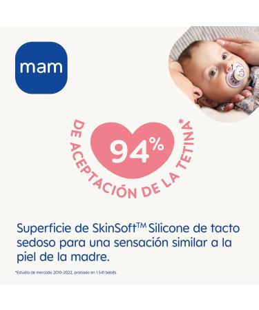MAM Original Pure Night S333 Silicone Pacifier - 2 Pack Neon Glow for Babies 2-6 Months Ultra Soft & Safe - Buy Online on GoSupps.com