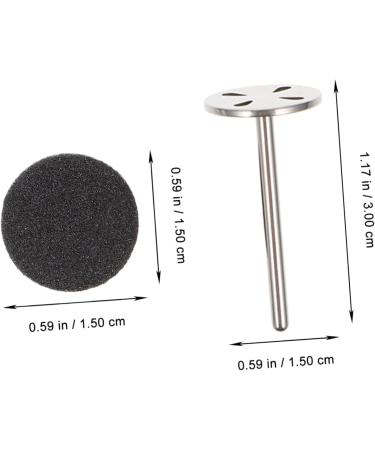 Housoutil 1 Set Nail Polishing Sheets Replaceable Sandpaper Discs Nail Art Accessories Sandpaper Metal Shaft Nail Accessories Electric Grinding Slices Pedicure Nail File Lava Stone - Buy Online on GoSupps.com
