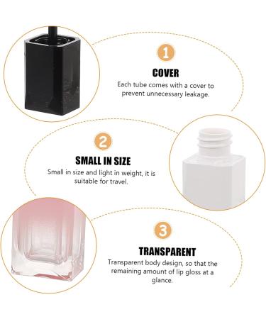 minkissy 12pcs Gradient Color Lip Gloss Tubes Cute Reusable Lip Oil Bottles For Travel For Lip Gloss Cosmetics Compact Space Saving For Filling Creative Makeup - Buy Online on GoSupps.com