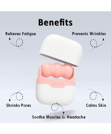 Buy Ice Roller for Face & Eyes - 2 in 1 Facial Skin Care Tool | Reduce Puffiness & Relieve Migraine - Pink Carry Case Included - Buy Online on GoSupps.com