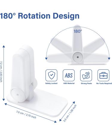 Childproof Self-Adhesive Door Handle Lock - 2Pcs White | Alyvisun - Buy Online on GoSupps.com