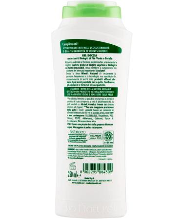  Winni's Winni's Natural Hypoallergenic Organic Shower Gel for Hygiene and Gentle Skin Care Dermocompatible for Sensitive Skin Green Tea and Birch Fragrance 3 Bottles of 250 ml - Buy Online on GoSupps.com