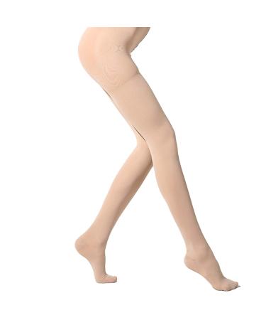 DERCLIVE 23-32mmhg Compression Tights for Women Prevent Varicose Veins Tight Toes