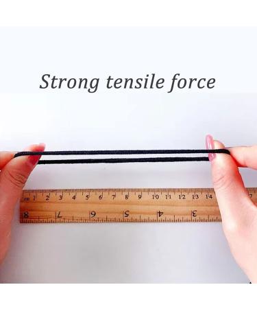 ZBORH 50 Pcs Black Elastic Hair Ties - No Damage Ponytail Holders for Thick Hair - Small Rubber Bands for Women, Girls, and Men - Suitable for Thick Straight or Curly Hair (4mm) - Black - Buy Online on GoSupps.com