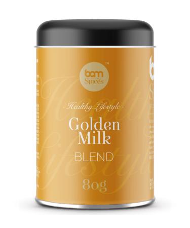 BAM Golden Milk, Golden Milk Powder Spice Mix, Makes 25-30 cups, 80g