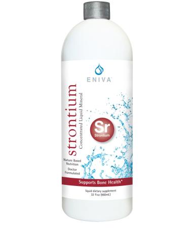 Eniva Strontium | 250 MG | Liquid Ionic Mineral Supplement Doctor Formulated Supports Structure Function & Health of The Skeletal System | Non-GMO | Vegan | Zero Sugar | Gluten Free | - 32 Servings