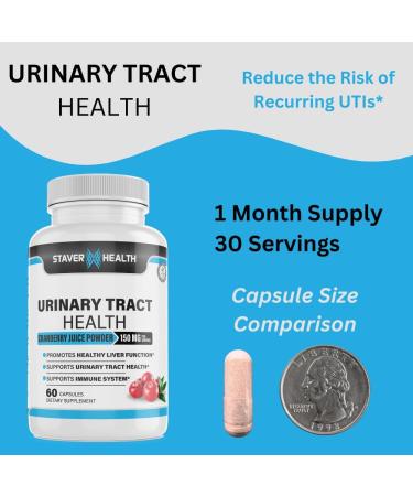 Urinary Tract Health Cranberry Pills for Women D Mannose 1000mg Capsules - Dandelion Herb Supplement - Helps Women Health 60 CT - Buy Online on GoSupps.com