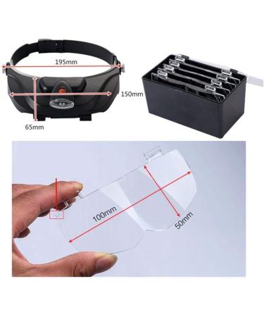 1.2X 1.8X 2.5X 3.5X Headmounted Magnifying Glass with Led Lights for Old Man Reading Hd Repair Engraving Mobile Phone Clock Optical Lens Illuminated Magnifier Made in China - Buy Online on GoSupps.com