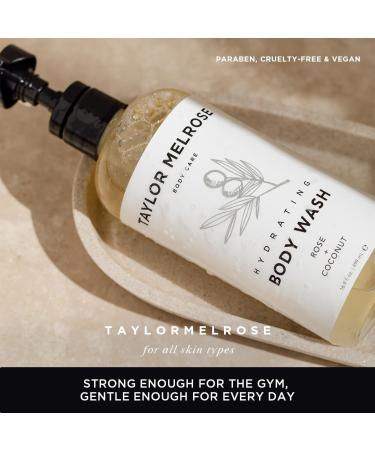 Hydrating Body Wash 16.9 FL Oz - Shea Butter & Pro-Vitamin B5 Vegan Paraben-Free Shower Gel for All Genders - Rose & Coconut Liquid Soap | International Shipping - Buy Online on GoSupps.com