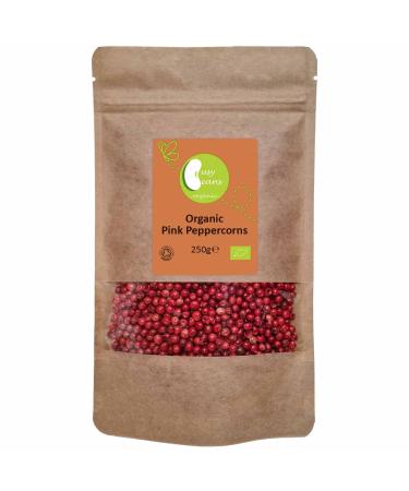 Organic Pink Peppercorns - Certified Organic - by Busy Beans Organic (250g)