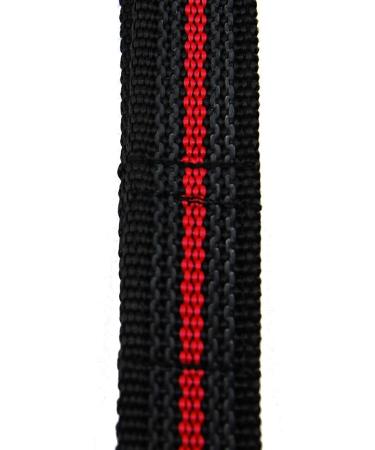 Twinkys Dog Style Rubberized Tow Leash | 20mm Wide | 25m for Dogs Up to 50kg | Made in Germany | Black Red - Buy Online on GoSupps.com