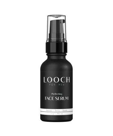 LOOCH Perfecting Face Serum 1 oz - Organic Men's Anti-Aging Day Serum - Natural Wrinkle & Pore-Minimizing Skincare for Men with Hyaluronic Acid & Peptides Improves Skin Moisture Barrier