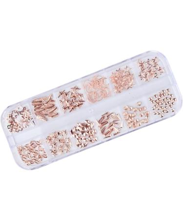 3 Boxes nail accessories nail decorations for nail art nail art decoration manicure tools nail tools rose gold decorations nail art ornaments nail art rivet Metal 3d boxed - Buy Online on GoSupps.com