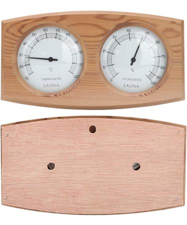 Flexman 2 in 1 Sauna Thermometer & Hygrometer - Wooden Double Digit Temperature & Moisture Monitor for Sauna Decoration - International Shipping Available - Buy Online on GoSupps.com