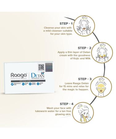 Raaga Professional De-Tan Cream 72g - Tan Removal Treatment - Buy Online on GoSupps.com