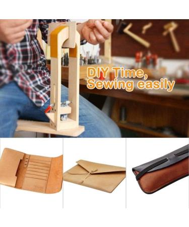 Leather Pony Clamp for Leathercraft Sewing DIY - Wood Hand Stitching & Lacing Tool - Buy Online on GoSupps.com