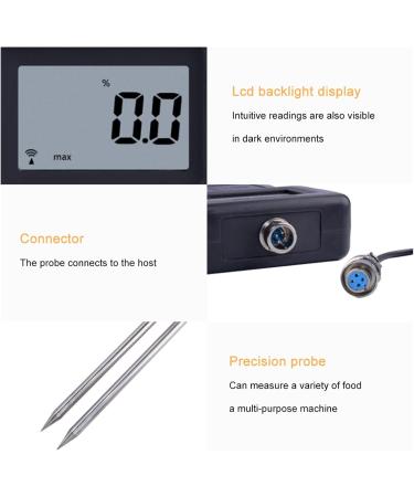 Yfmykj Grain Moisture Meter Moisture Meter for Barley Corn Oats Rapeseed Brown Rice Soybeans Wheat Flour Cocoa Powder Simplify Mositure Detection Effortlessly - Buy Online on GoSupps.com