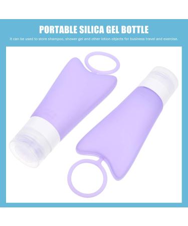 MILISTEN 1 Set 2 Silica Gel Bottle Travel Bottle Toiletry Containers for Travel Liquid Soap Travel Size Toiletries Travel Toiletries Body Wash Lotion Holders Soap Dispenser Purple Filling - Buy Online on GoSupps.com