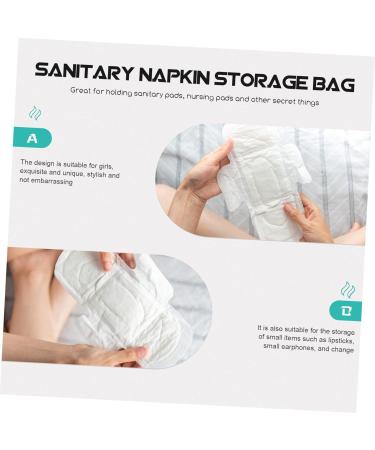 HEASOME Sanitary Napkin Storage Bag Tote Insert Organizer | Zip Around Wallet for Women | Coin Purse & Pad Pouch | Portable Travel Case - Buy Online on GoSupps.com