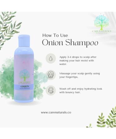 Handcrafted Onion Shampoo for Dry & Damaged Hair | Strengthening Daily Shampoo for Men & Women - Smooth & Strong Hair - Buy Online on GoSupps.com