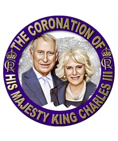 King Charles III & Camilla Roayl Family Coronation UK Edible Cake Topper 7.5" Edible Wafer Paper Cake Toppers Birthday Cakes Decorations
