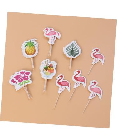 DIKACA Kids' Party Supplies 24 Pcs Decor Cake Toppers Flamingo Picks Cake Picks Ingredients Plug in Pineapple Kids Party Supplies As Shown 24 pcs - Buy Online on GoSupps.com
