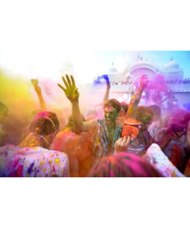 Colors of Love Pink & Blue Combo Pack - 15 Oz Each | Holi Color Powder - Buy Online on GoSupps.com