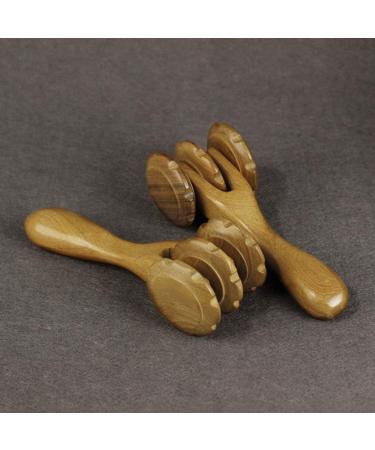 Wooden Massage Roller for Muscles and Acupressure - Perfect for Feet Back & Legs - International Shipping Available - Buy Online on GoSupps.com